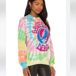Madeworn Tie Dye Grateful Dead Sweatshirt - as seen on Arielle Charnas